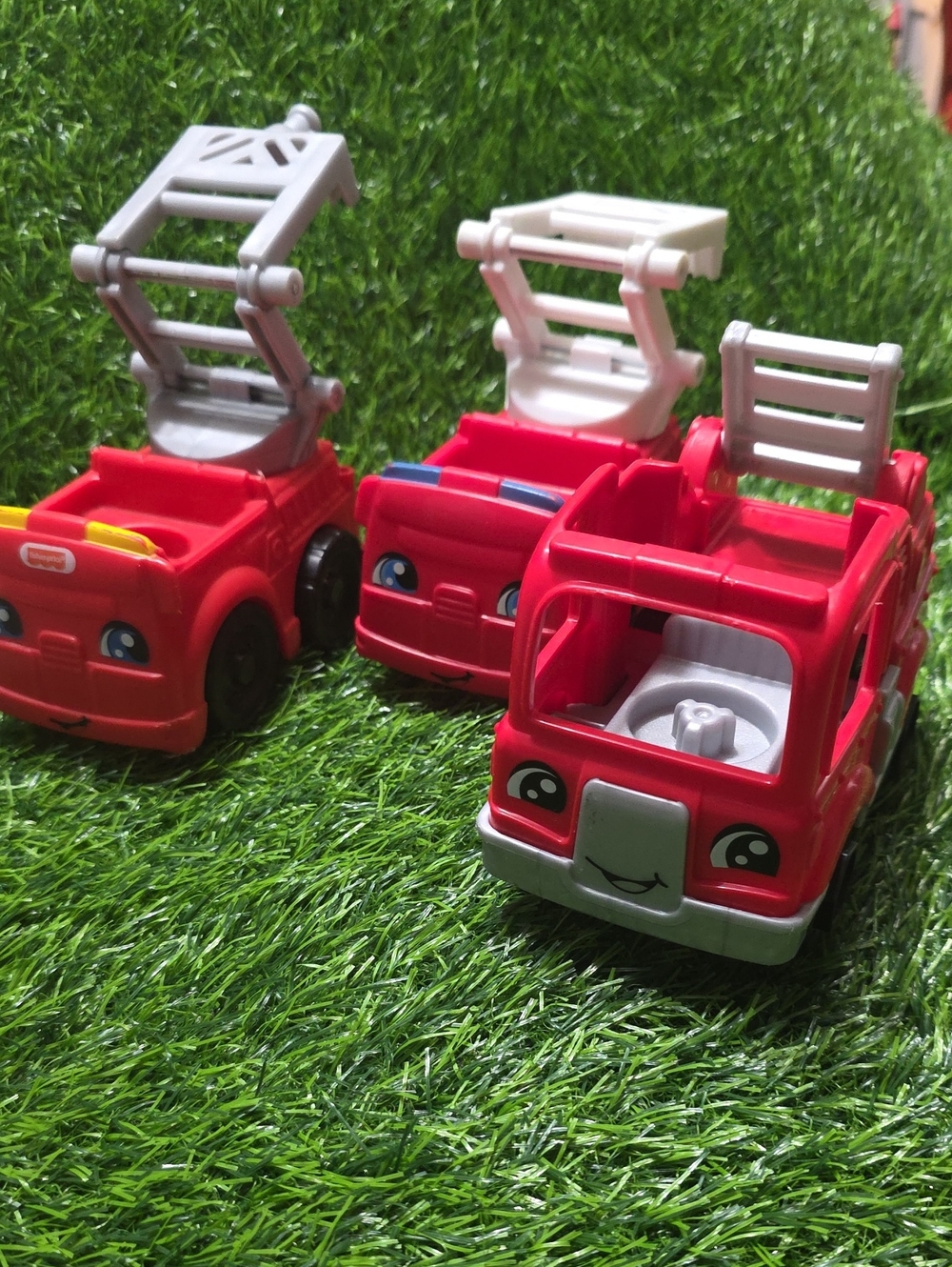 Fisher Price Little People FIRETRUCKS LOT OF 3